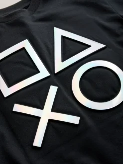 Noir - 100T-shirt % coton PlayStation Manches Courts (4-16ans)