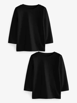 Noir - T-shirt à manches longues (3mths-7yrs)