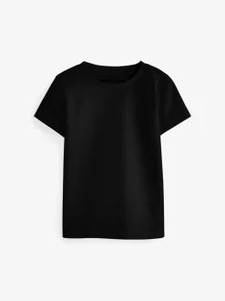 Noir - T-shirt Manches courtes (3mths-7yrs)
