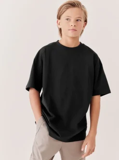 Noir - T-shirt Manches courtes (3-16ans)