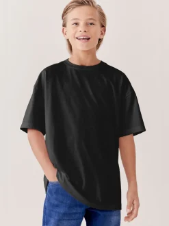 Noir - T-shirt Manches courtes (3-16ans)