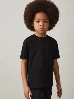 Noir - T-shirt ras du cou Reiss Honor