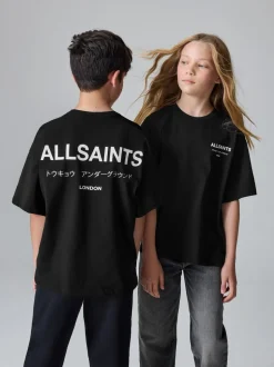 Noir - T-shirt smALLSAINTS oversize en Coton à Col rond