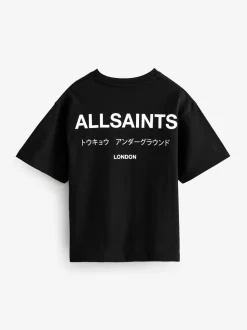 Noir - T-shirt smALLSAINTS oversize en Coton à Col rond