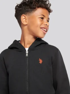 Noir - U.S. Polo Assn. Ensemble Survêtement et Sweat-shirt à capuche zippé Double Horsemen