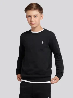 Noir - U.S. Polo Assn. Ensemble Sweat-shirt Col rond et Survêtement Double Horsemen