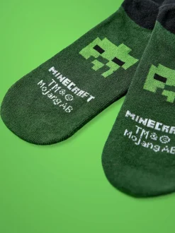 Noir - Vanilla Underground Lot de 5chaussettes au mollet Minecraft TANT