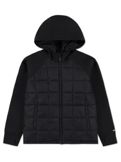 Noir - Veste hybride légère à logo Abercrombie & Fitch