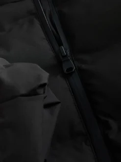 Noir - Veste imperméable à capuche de poids moyen (3-17ans)