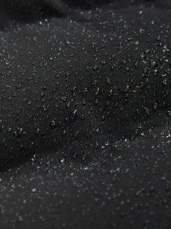 Noir - Veste imperméable à capuche de poids moyen (3-17ans)