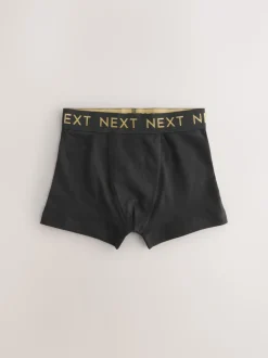 Noir avec ceinture Or - Lot de 10 boxers (1.5-16ans)