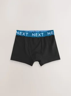 Noir avec taille brillante - Lot de 7 boxers (2-16ans)