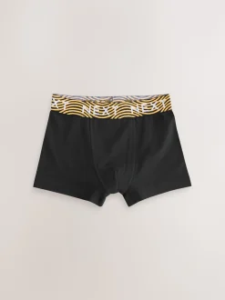Noir avec taille brillante - Lot de 7 boxers (2-16ans)