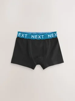Noir avec taille brillante - Lot de 7 boxers (2-16ans)