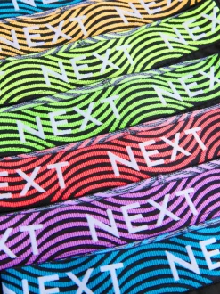 Noir avec taille brillante - Lot de 7 boxers (2-16ans)