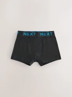 Noir avec taille de couleur contrastante - Lot de 10 boxers (1.5-16ans)