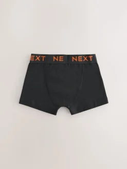 Noir avec taille de couleur contrastante - Lot de 10 boxers (1.5-16ans)