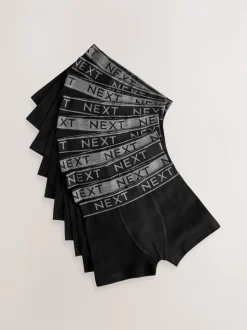Noir avec taille grise - Lot de 10 boxers (1.5-16ans)
