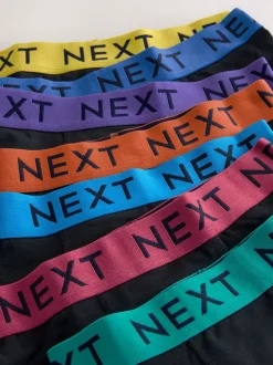 Noir avec taille universitaire - Lot de 10 boxers (1.5-16ans)