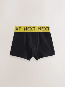 Noir avec taille universitaire - Lot de 5 boxers (1.5-16ans)