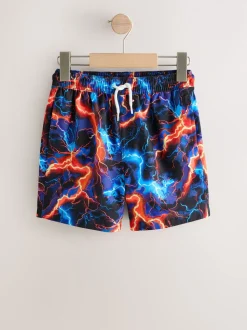 Noir éclair - Shorts de bain imprimés (3-16yrs)