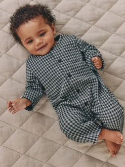 Noir et blanc à carreaux - Barboteuse pour bébé (0mths-2yrs)