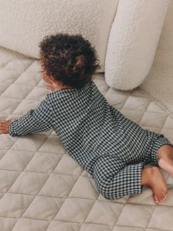 Noir et blanc à carreaux - Barboteuse pour bébé (0mths-2yrs)