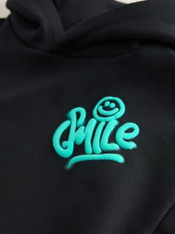 Noir et gris imprimé - Ensemble Jogging à capuche et charpentier (3mths-7yrs)