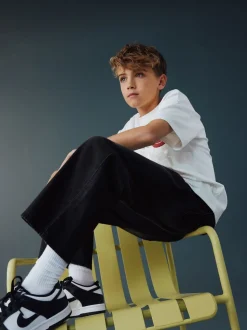 Noir lavé - Jean en denim à enfiler (3-16ans)