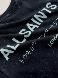 Noir lavé - T-shirt smALLSAINTS oversize en Coton à Col rond