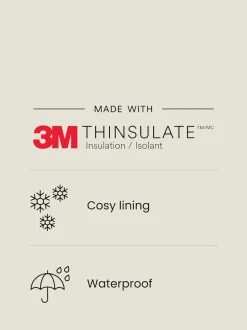 Noir monochrom - Bottes en caoutchouc fourrées