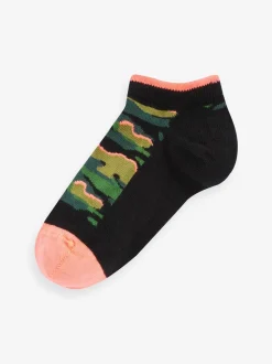 Noir vif camouflage - Paquet de 7 chaussettes d'entraînement en coton riche
