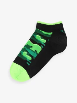 Noir vif camouflage - Paquet de 7 chaussettes d'entraînement en coton riche