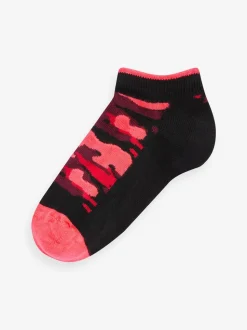 Noir vif camouflage - Paquet de 7 chaussettes d'entraînement en coton riche