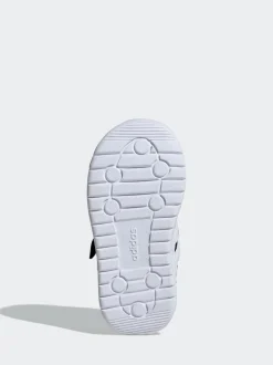 Noir/Blanc - adidas Run 70s 2.0 Baskets bébé à crochets et boucles