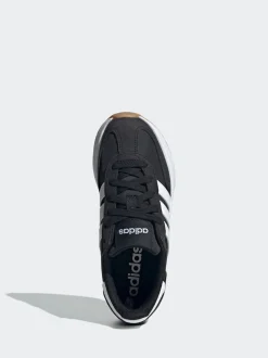 Noir/Blanc - adidas Run 70s 2.0 Baskets Dentelle Junior