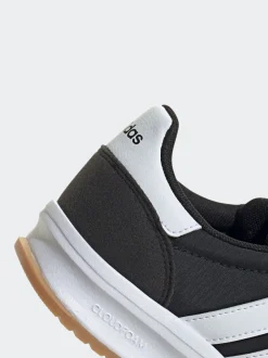 Noir/Blanc - adidas Run 70s 2.0 Baskets Dentelle Junior