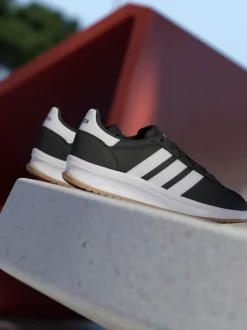 Noir/Blanc - adidas Run 70s 2.0 Baskets Dentelle Junior