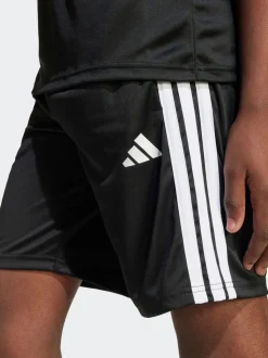 Noir/Blanc - adidas Train Essentials Ensemble T-shirt et short à 3rayures pour enfant