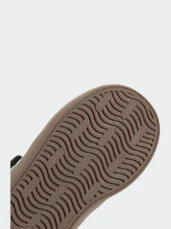 Noir/Blanc - adidas Vl Cour 3.0 Baskets bébé à crochets et boucles