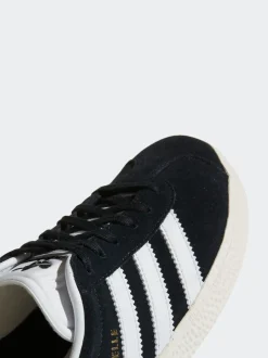 Noir/Blanc - Baskets adidas Originals Gazelle Lace Junior
