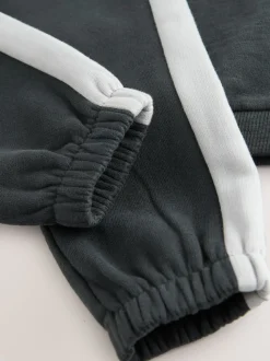 Noir/Blanc - Ensemble T-shirt et Jogging à manches longues (3mths-7yrs)