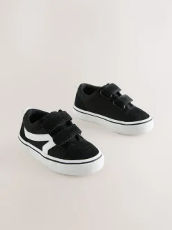 Noir/Blanc - Fermeture par contact Skate Trainers