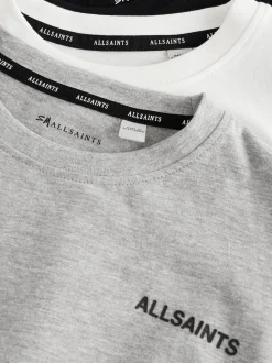 Noir/Blanc - Lot de 3 t-shirts décontractés smALLSAINTS Garçons à col rond