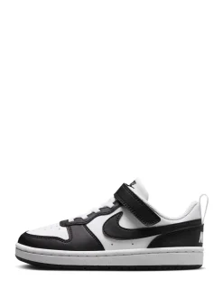 Noir/Blanc - Nike Baskets Junior Court Borough Low Recraft