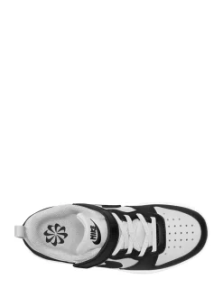 Noir/Blanc - Nike Baskets Junior Court Borough Low Recraft