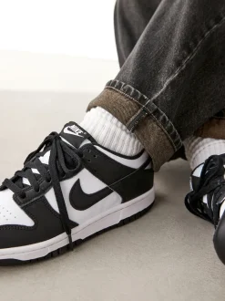 Noir/Blanc - Nike Youth Dunk Low Trainers