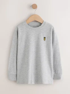 Noir/Blanc/Bleu - Lot de 8 T-shirts à manches longues et confortables (3-16ans)