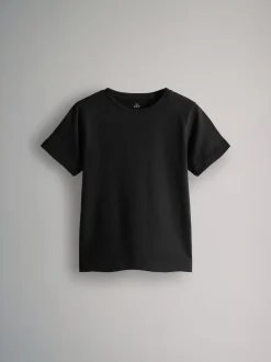 Noir/bleu marine/gris chiné/blanc - The Set lot de 8 t-shirts en coton à manches courtes