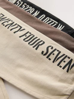 Noir/Brun - Lot de 3 pyjamas à jambes courtes (3-16ans) (3-16ans)